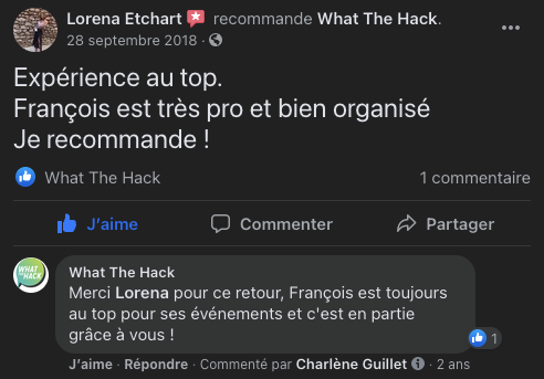 Retour fACEBOOK what the hack